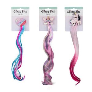 Glitzy Bitz Hair Clip with Multi Colour Lock Unicorn