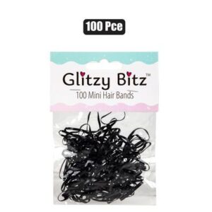 Glitzy Bitz Hair Band Elastic 100-piece Mini