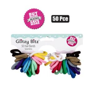 Glitzy Bitz Hair Band Elastic 50-piece No Join Light