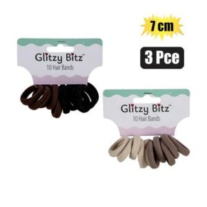Glitzy Bitz Hair Band Elastic 10-piece