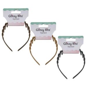 Glitzy Bitz Hair Alice Band Comb Design