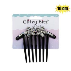 Glitzy Bitz Hair Comb Designs 10cm – Assorted