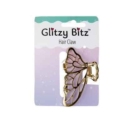 Glitzy Bitz Hair Claw Clip Mtl