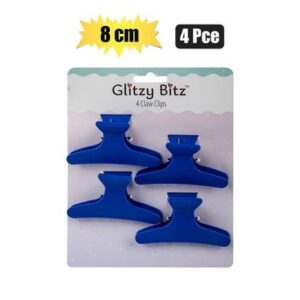 Glitzy Bitz Hair Claw Butterfly Clips 4-piece 8cm