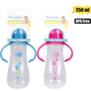 Premia Baby Feeding Bottle Plastic 250ml with Handles