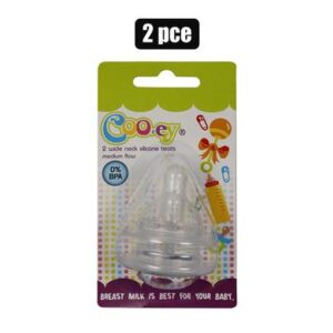 Cooey Bottle Teats 2-piece Wide-neck