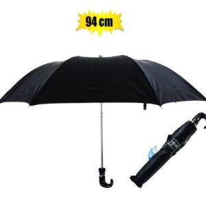 Umbrella Gents Foldup Black 94cm Dia