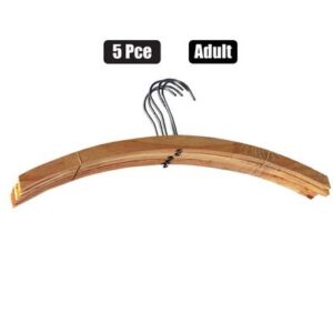 Clothes Hangers Wooden pack-5 Single