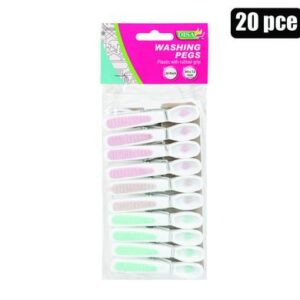 Disa Washing Pegs Plastic 83mm pack-20