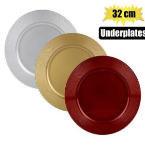 Underplates 32.5cm Colour – Assorted
