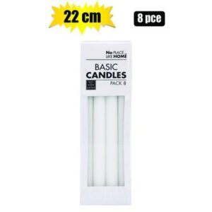 Candle Basic Dinner 22.5cm White 8-piece