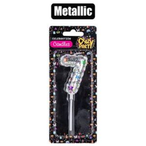 Birthday Candle Printed Metallic no-7