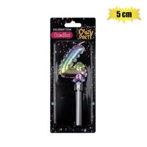 Birthday Candle balloon-4 Rainbow 5cm