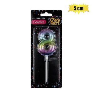 Birthday Candle balloon-8 Rainbow 5cm