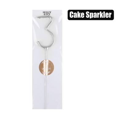 Holly & Ivy Birthday Candle Sparkles number-3