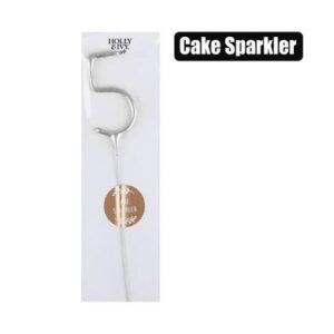 Holly & Ivy Birthday Candle Sparkles number-5