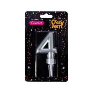 Birthday Candle Large Foil number-4