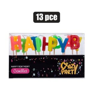 Birthday Candle Letters 13-piece