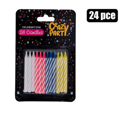 Birthday Candle Plain 24-piece