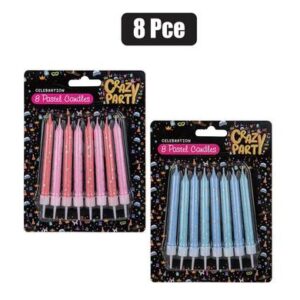Birthday Candle Pastel 8-piece