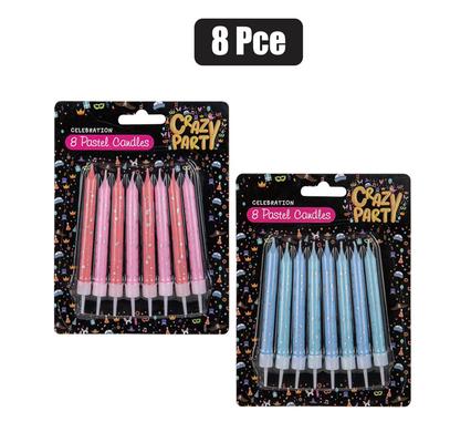 Birthday Candle Pastel 8-piece