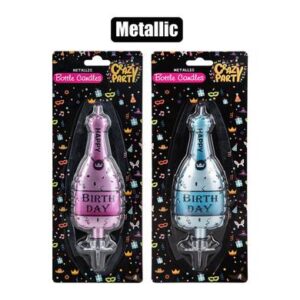 Birthday Candle Metallic Bottle