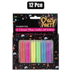 Birthday Candle Colour Flame 12-piece