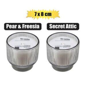 Candle in Glass Grey 7 x 8ccm Scented