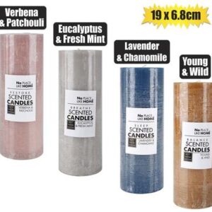 Candle Pillar Round 6.8 x 19 Revive Assorted