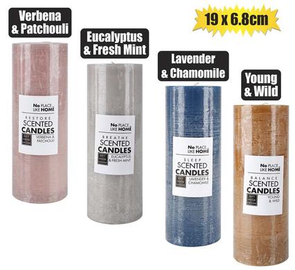 Candle Pillar Round 6.8 x 19 Revive Assorted