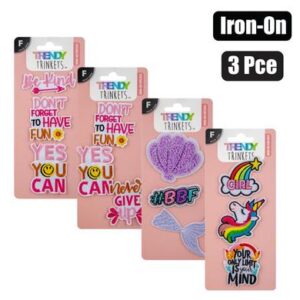 Trendy Trinkets Patch 3-piece Set Iron on