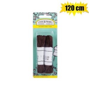 Stitch Worx Haberdashery Shoe Laces 120cm Brown