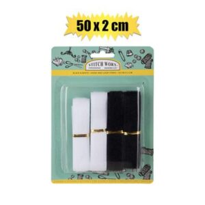 Stitch Worx Haberdashery Hook & Loop Strips 50cmx 2cm