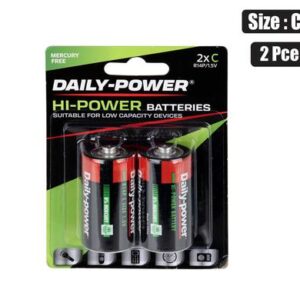 Daily Power Batteries Batteries H/power Size:c / r14p 2-piece