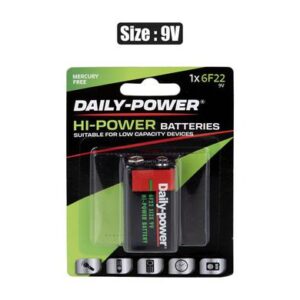 Daily Power Batteries Batteries H/power size:9volt/6f22 - 1-piece