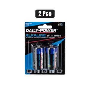 Daily Power Batteries Batteries Alkaline Size:c / Lr 14 2-piece