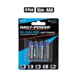 Daily Power Batteries Batteries Alkaline Size:aaa / Lr 03 4-piece