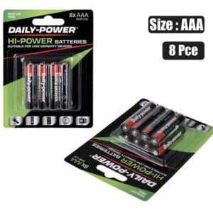 Daily Power Batteries Batteries H/power Size:aaa / r03p 8-piece
