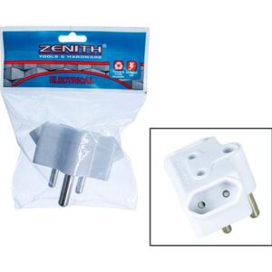 Plug-adaptor 1 x 16amp & 2 x 5amp-2pin Zenith