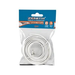 Speaker Wire 0.5mmx 5m White Zenith