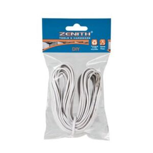 Speaker Wire 0.5mmx 10m White Zenith