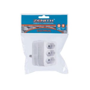Plug Eurodaptor 3 x 5amp-2pin Zenith