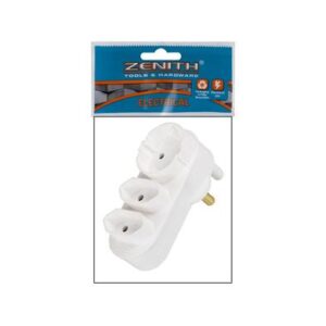 Plug-adaptor Euro 1xshuko 2 x 5amp Zenith