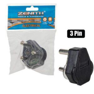 Plugtop Rubber 16amp-3pin Zenith