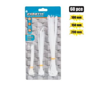 Cable-ties 100/150/200mm White 60's Zenith