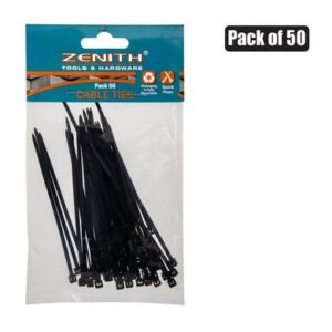 Cable-ties 2.5 x 100mm Black 50's Zenith