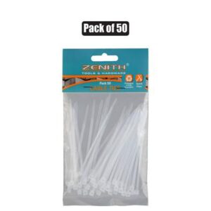 Cable-ties 2.5 x 100mm White 50's Zenith