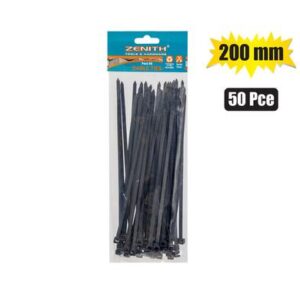 Cable-ties 4.8 x 200mm Black 50's Zenith