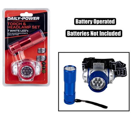 Daily Power Torches Torch and Headlamp Value Pack Aaa Batt