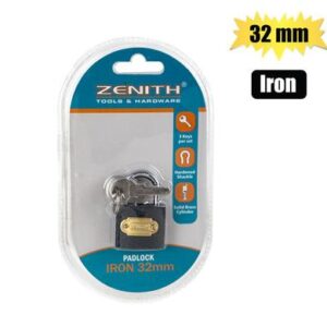Padlock Zenith Iron 32mm Carded